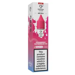 Strawberry Watermelon Ice Nic Salt E-Liquid by Crystal Clear Bar Salts 10ml